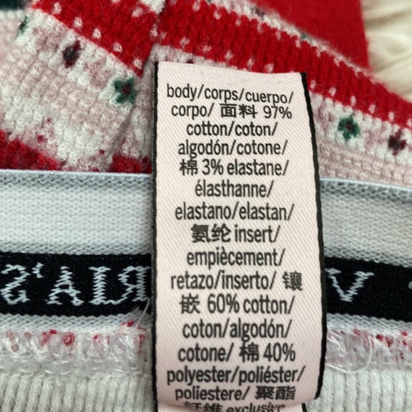 Victoria’s Secret Fireside Thermal Pajama Set 💗 Red & White - Picture 16 of 16